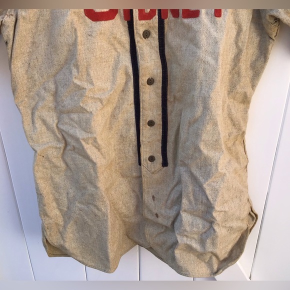 VINTAGE 1947 SIDNEY CARDINALS BASEBALL JERSEY WOOL SOUTHERN TIER LEAGUE CHAMPS - Picture 4 of 12